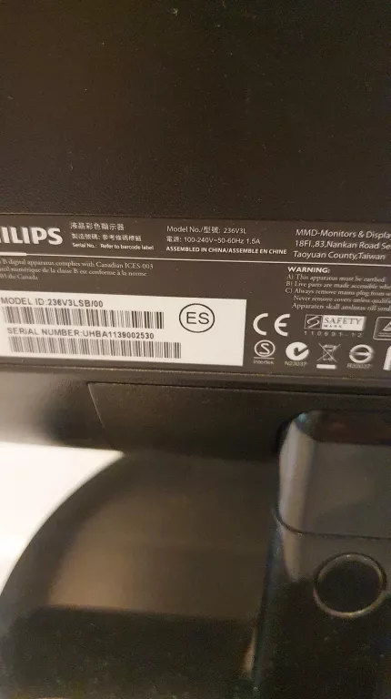 MONITOR PHILIPS 236V3LSB/00 - ODBIÓR OSOBISTY
