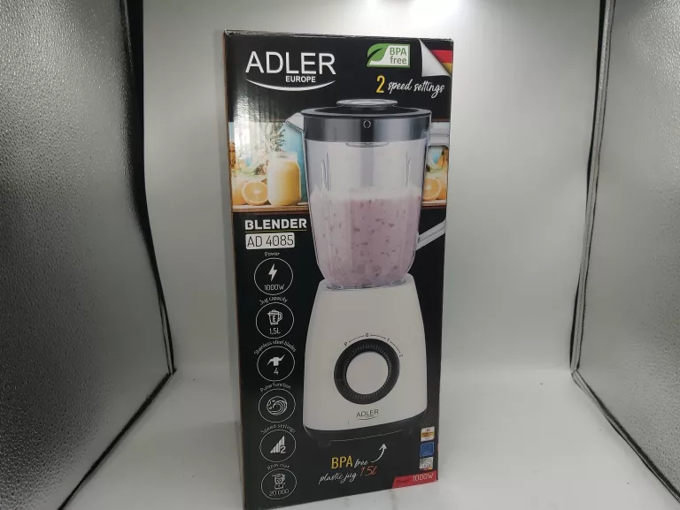 BLENDER KIELICHOWY MIKSER 1,5L 1000W ADLER AD 4085 KOMPLET!!!