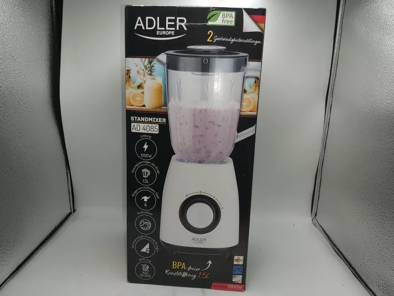 BLENDER KIELICHOWY MIKSER 1,5L 1000W ADLER AD 4085 KOMPLET!!!