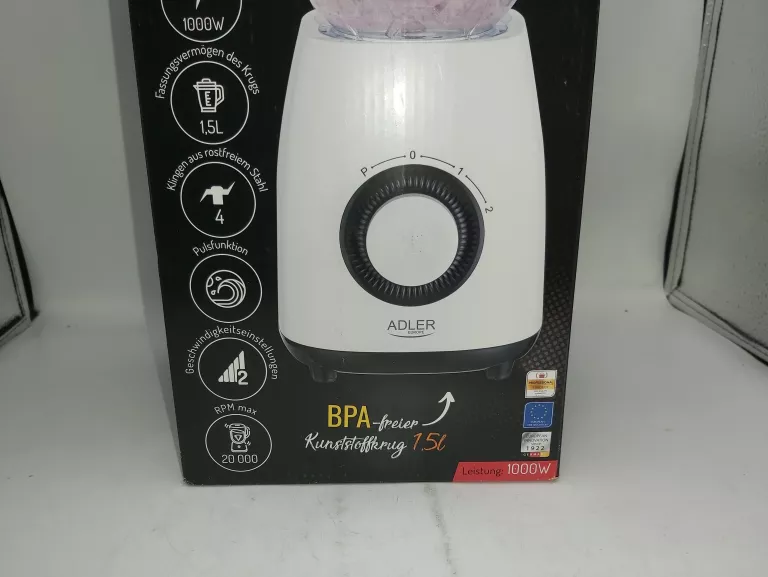 BLENDER KIELICHOWY MIKSER 1,5L 1000W ADLER AD 4085 KOMPLET!!!