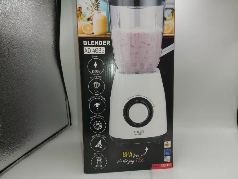 BLENDER KIELICHOWY MIKSER 1,5L 1000W ADLER AD 4085 KOMPLET!!!