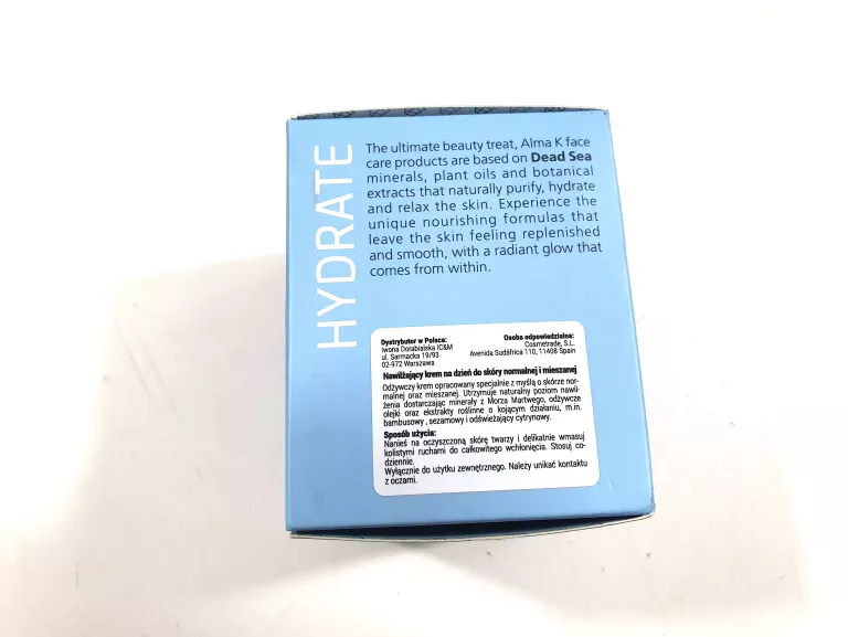 KREM NAWILŻAJĄCY DO TWARZY ALMA K. NA DZIEŃ 50 ML