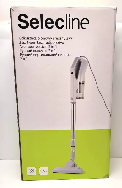 ODKURZACZ PIONOWY SELECLINE EV-AC675 400W (SKLEJONY TAŚMĄ)