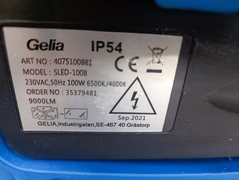 HALOGEN GELIA SLED-100B