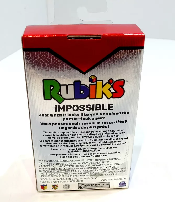 KOSTKA RUBIKA 3X3 ZMIENIAJĄCA KOLOR POZIOM ZAAWANSOWANY RUBIK'S IMPOSSIBLE