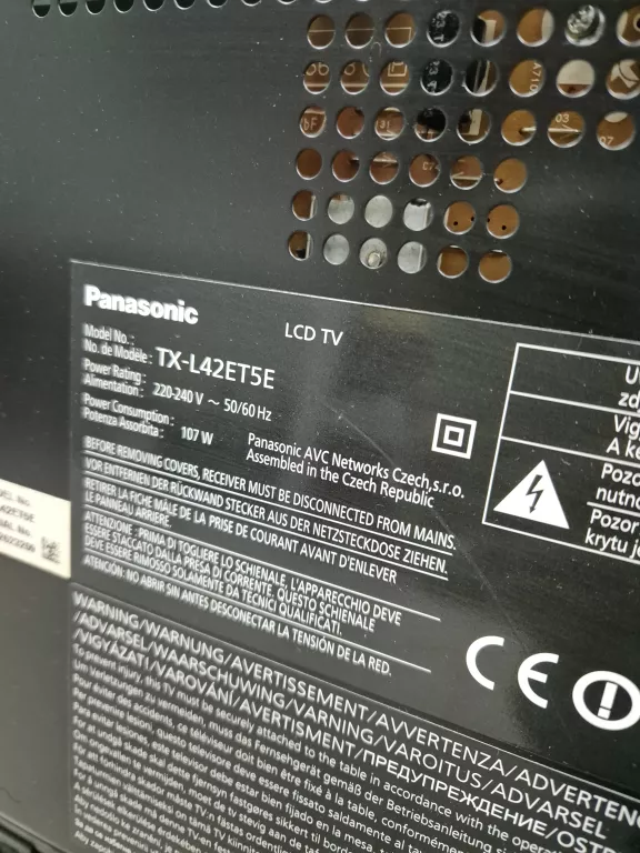 TELEWIZOR PANASONIC TX-L42ET5E