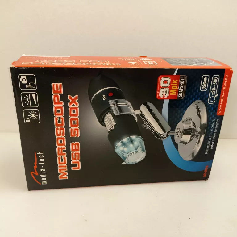 MIKROSKOP CYFROWY MEDIA-TECH MT4096 500 X