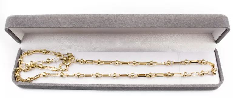 DOSKONAŁY ZŁOTY ŁAŃCUSZEK 14K 58 CM 11,58G