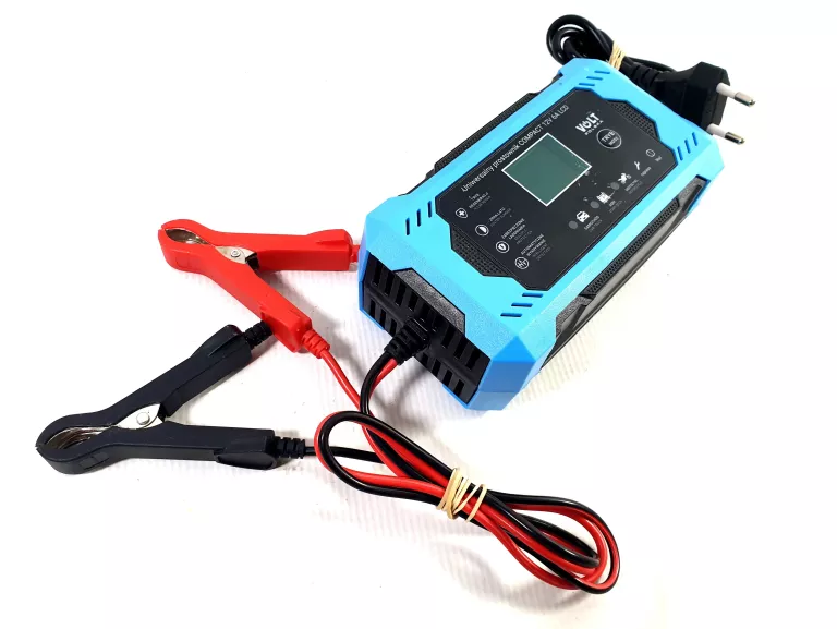PROSTOWNIK ŁADOWARKA DO AKUMULATORA VOLT POLSKA LCD 12V 6A