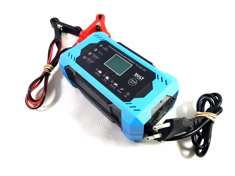 PROSTOWNIK ŁADOWARKA DO AKUMULATORA VOLT POLSKA LCD 12V 6A