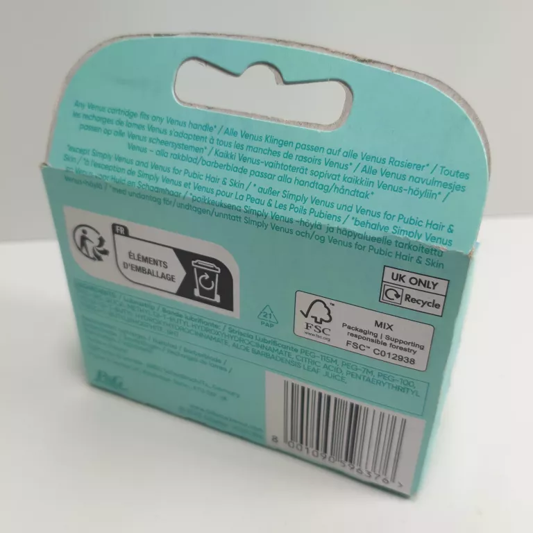 GILLETTE VENUS COMFORTGLIDE SKIN CUSHION WKŁADY DO MASZYNEK 4 SZT