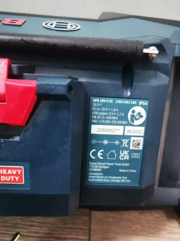 RADIO BUDOWLANE BOSCH GPB 18V-2 SC