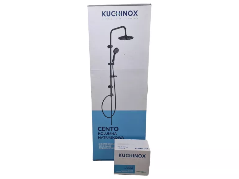DESZCZOWNICA Z BATERIA WANNOWA CZARNA BLACK KUCHINOX BQD 710D + PKC70OX