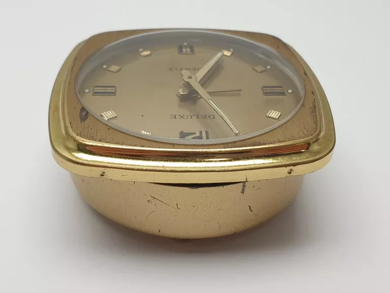 ZEGAREK BUDZIK PODRÓŻNY DELUXE 2 JEWELS VINTAGE