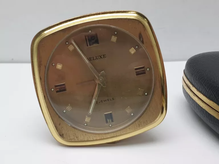 ZEGAREK BUDZIK PODRÓŻNY DELUXE 2 JEWELS VINTAGE