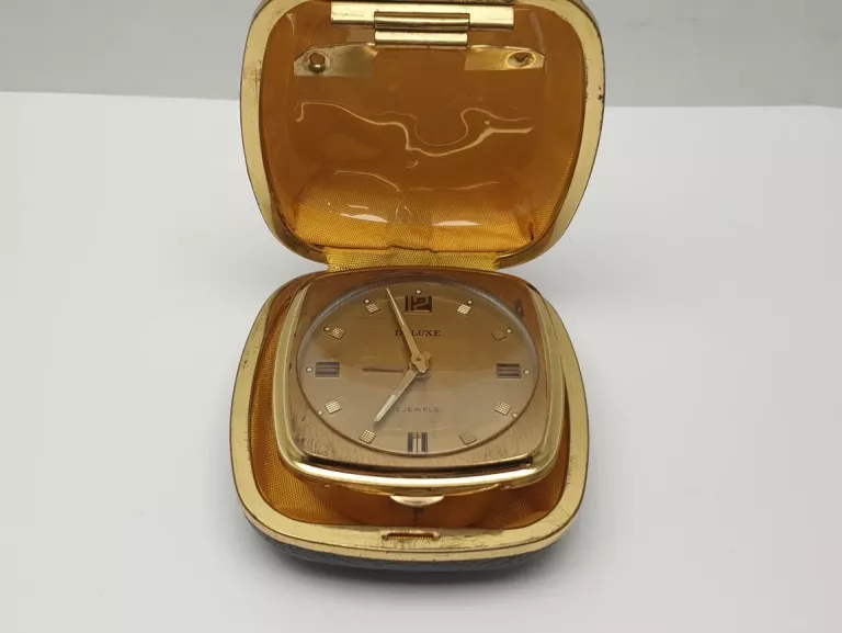 ZEGAREK BUDZIK PODRÓŻNY DELUXE 2 JEWELS VINTAGE