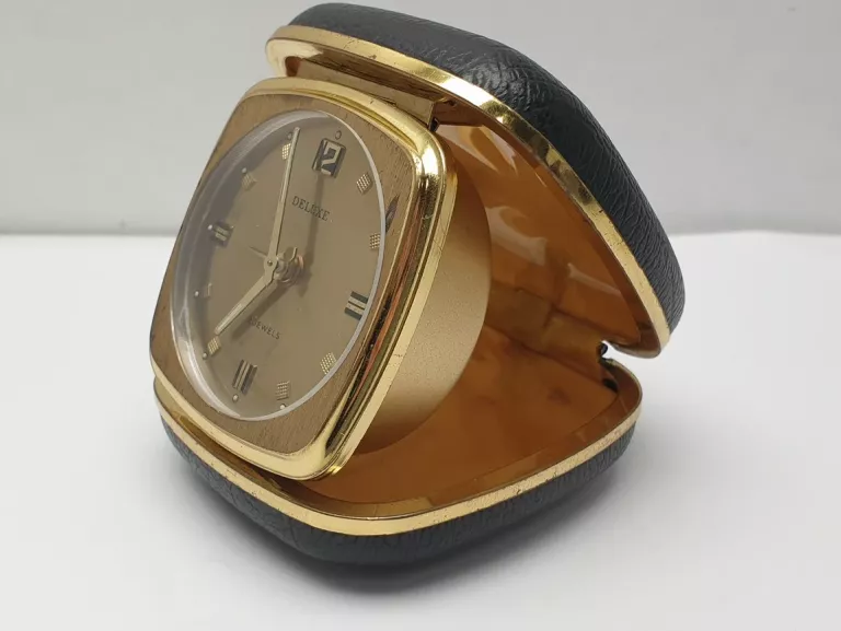 ZEGAREK BUDZIK PODRÓŻNY DELUXE 2 JEWELS VINTAGE