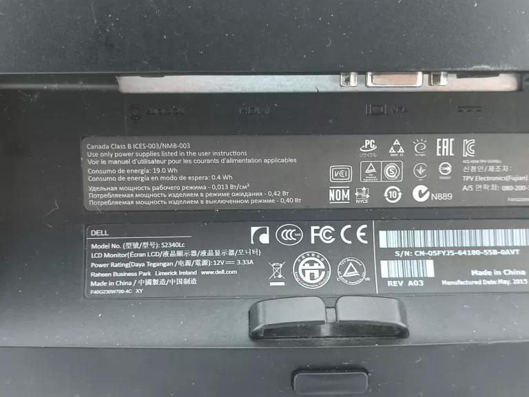 MONITOR LED DELL S2340LC 23 " 1920 X 1080 PX IPS / PLS