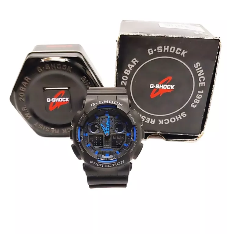 ZEGAREK CASIO G-SHOCK GA-100-1A2 + PUDEŁKO BRAK PODŚWIETLANIA