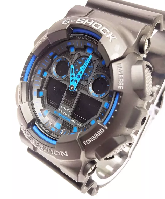 ZEGAREK CASIO G-SHOCK GA-100-1A2 + PUDEŁKO BRAK PODŚWIETLANIA