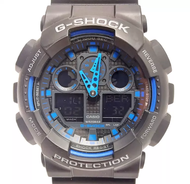 ZEGAREK CASIO G-SHOCK GA-100-1A2 + PUDEŁKO BRAK PODŚWIETLANIA