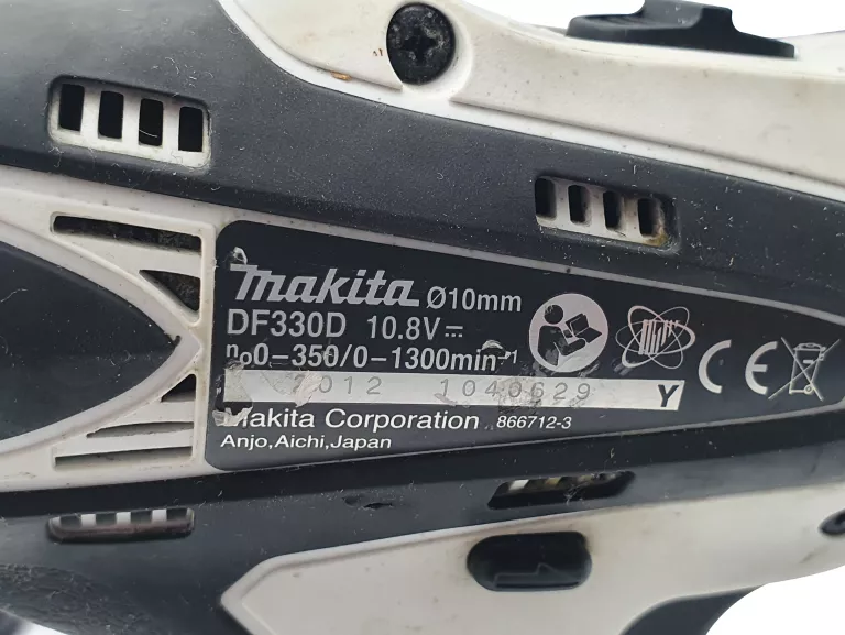 WKRĘTARKA MAKITA DF330D 10,8V + AKU 1,3AH BL1013 + DC10WA