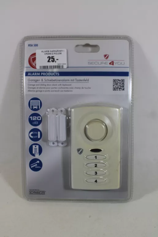 ALARM GARAŻOWY I DRZWI Z POLEM KLAWIATURY