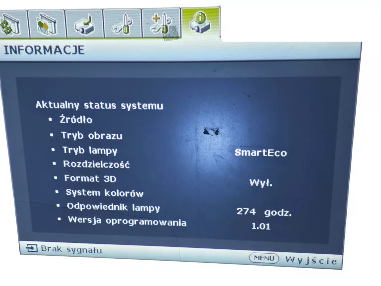 PROJEKTOR MULTIMEDIALNY BENQ MS504 PRZEBIEG: 274H