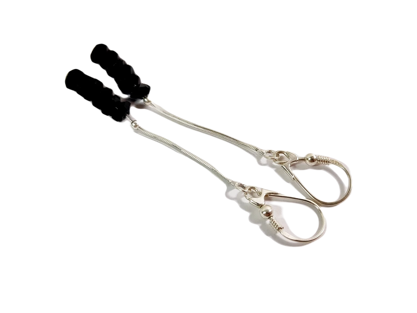 sdg215-srebro-925-kolczyki-czarne-kamyczki-32g-stan-powystawowy