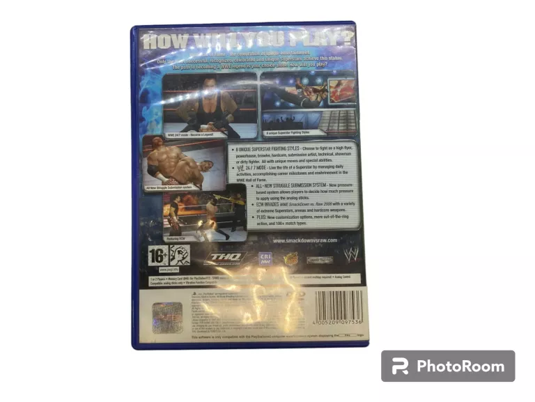 GRA NA PS2 WWE SMACKDOWN VS RAW 2008