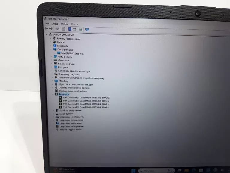 LAPTOP HP 15-DW3123NW 15.6" IPS I3-1115G4 8GB RAM 256GB SSD WINDOWS 11