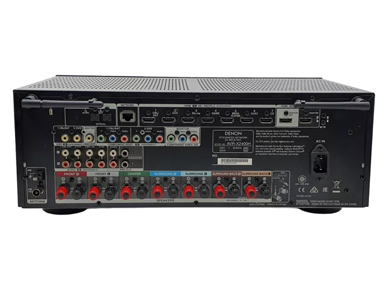 AMPLITUNER DENON AVR-X2400H HDMI ARC 4K HDR ATMOS WIFI BLUETOOTH