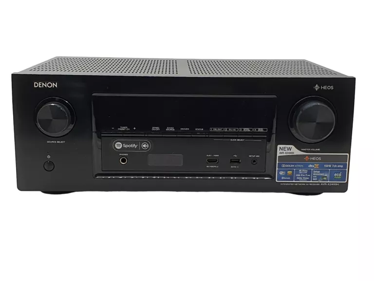 AMPLITUNER DENON AVR-X2400H HDMI ARC 4K HDR ATMOS WIFI BLUETOOTH