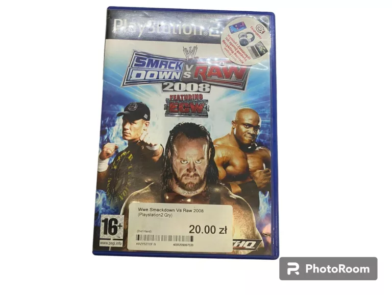 GRA NA PS2 WWE SMACKDOWN VS RAW 2008