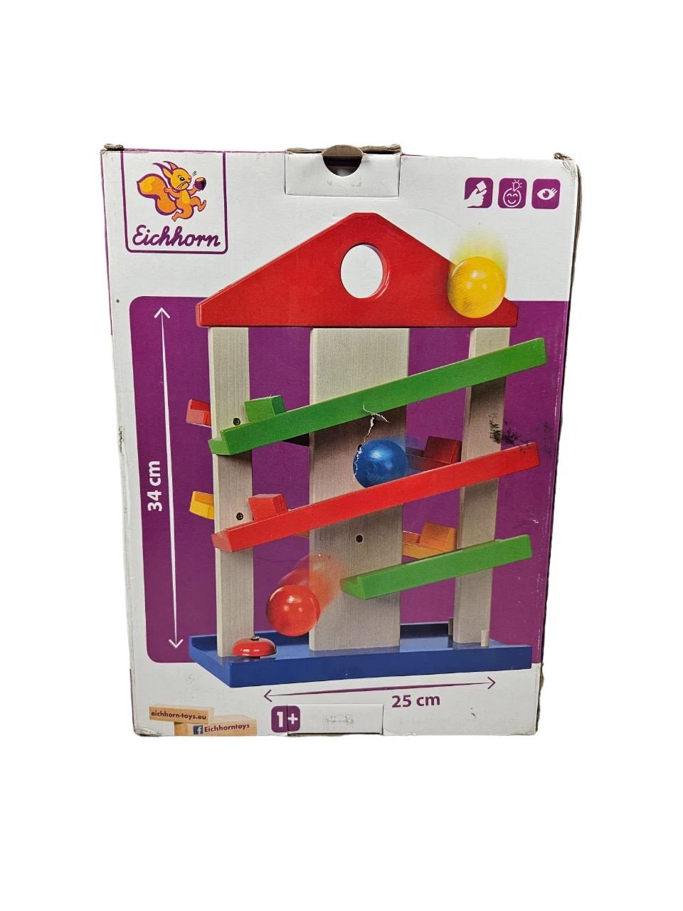 drewniany-tor-kulkowy-eichhorn-runway-gra-z-3-kulkami-i-dzwonkiem-kulodrom-stan-powystawowy