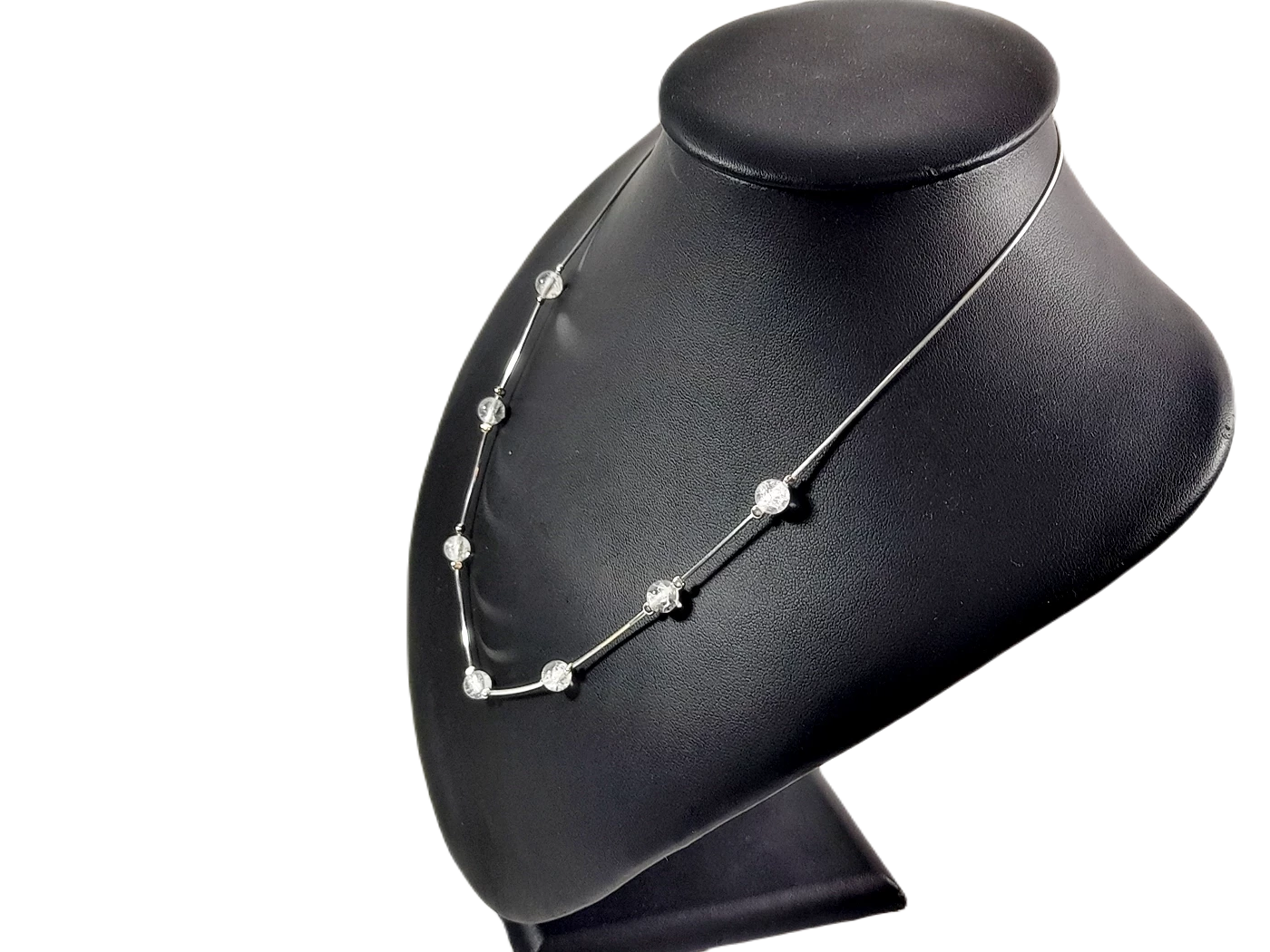 sdg062-srebro-925-naszyjnik-kuleczki-krysztalki-45cm-85g-dlugosc-calkowita-45