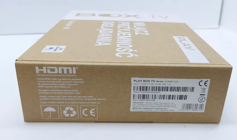 DEKODER PLAY BOX TV 4K DV8990-T2/C
