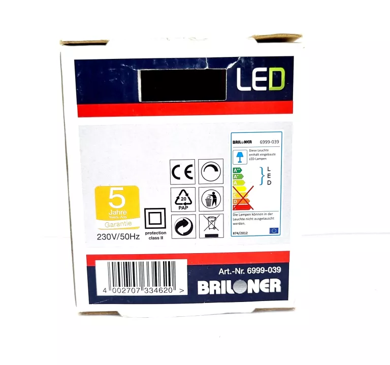 BRILONER LEUCHTEN LAMPA LED DO ZABUDOWY