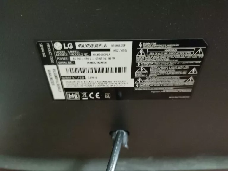 TELEWIZOR LG 49LK5900 49" LED FULL HD WEBOS PILOT