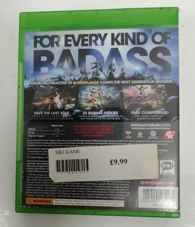 GRA XBOX ONE BATTLEBORN