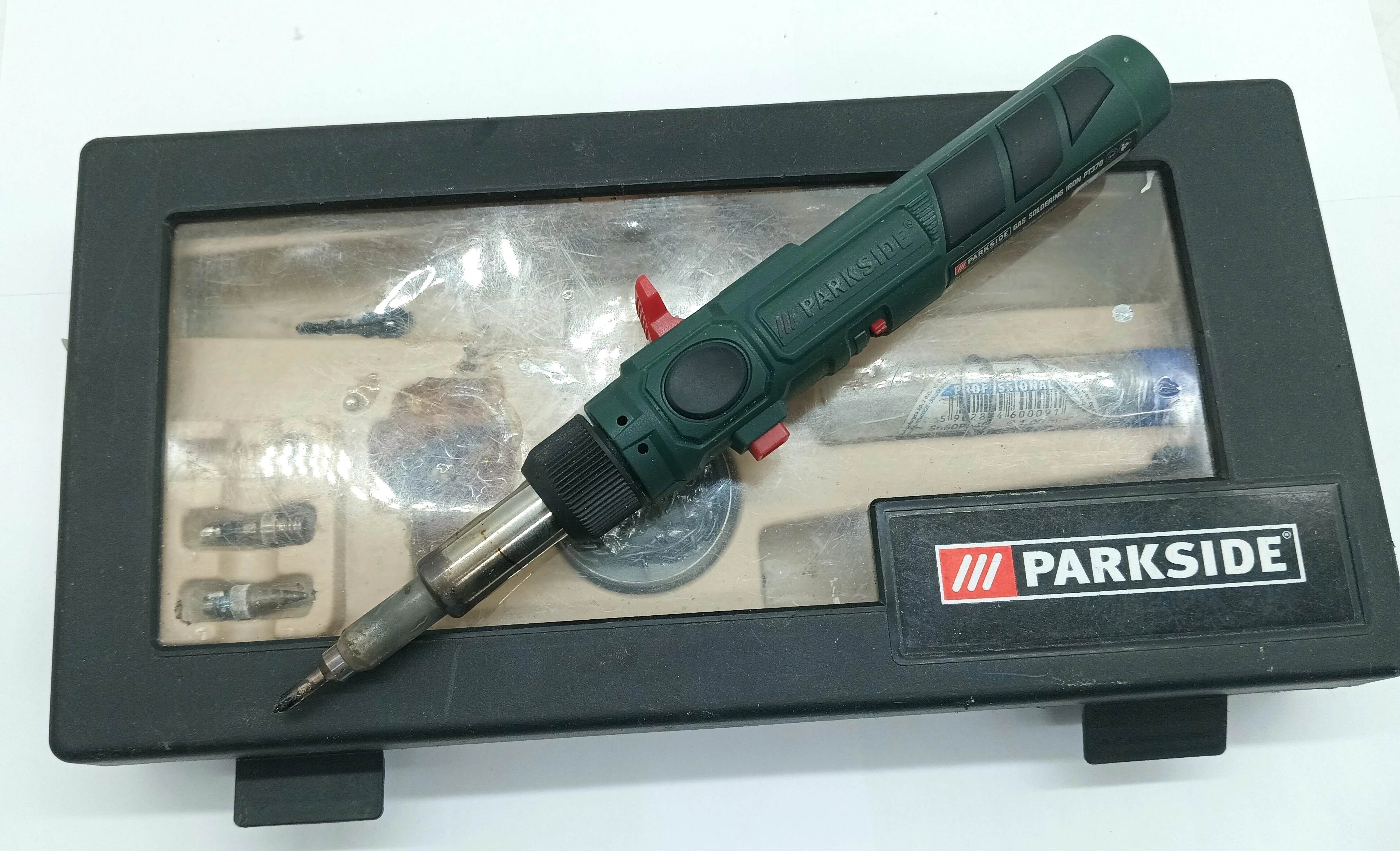 LUTOWNICA PARKSIDE GAS SOLDERING IRON PT370 + PUDEŁKO Lutownice