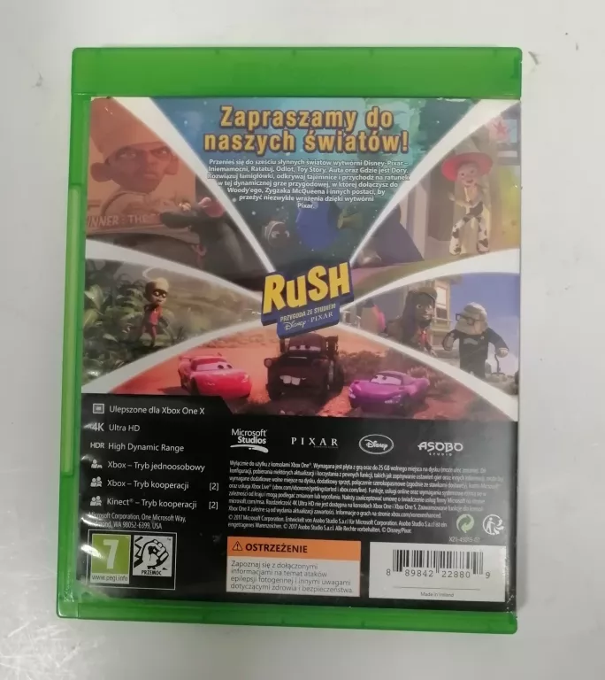 GRA XBOX ONE RUSH PRZYGODA ZE STUDIEM DISNEY PIXAR PL