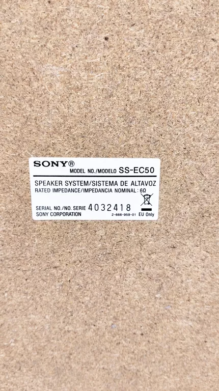 GŁOŚNIKI SONY SS-EC50