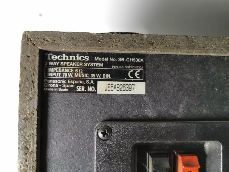 WIEŻA STEREO TECHNICS SE-CH530 + GŁOŚNIKI + PILOT