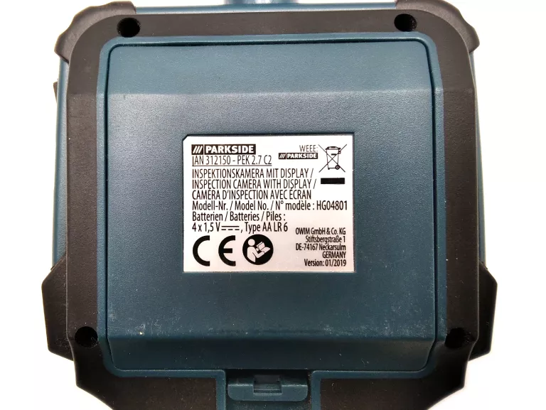 KAMERA ENDOSKOPOWA PARKSIDE PEK 2.7 C2