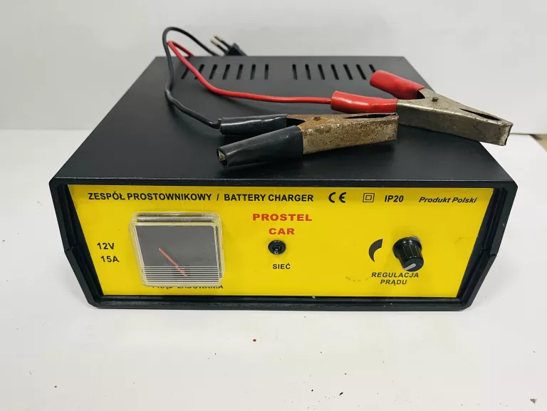 PROSTOWNIK TRANSFORMATOROWY Z REGULACJĄ 12V/15A PROSTEL CAR