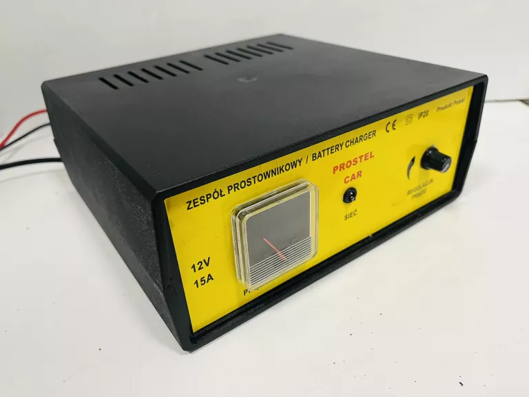 PROSTOWNIK TRANSFORMATOROWY Z REGULACJĄ 12V/15A PROSTEL CAR