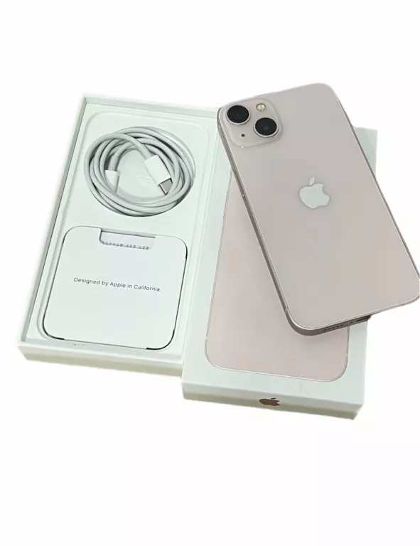 SMARTFON APPLE IPHONE 13 256 GB RÓŻOWY KONDYCJA BARTERII 94%