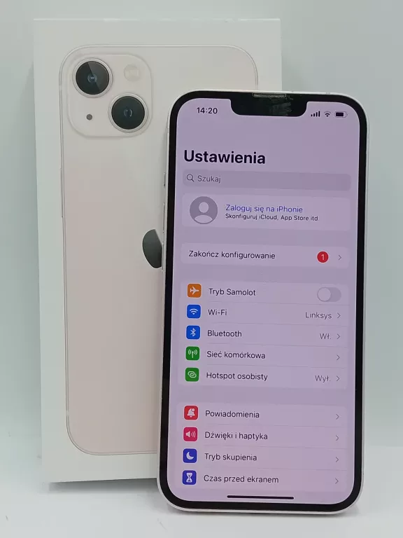SMARTFON APPLE IPHONE 13 256 GB RÓŻOWY KONDYCJA BARTERII 94%