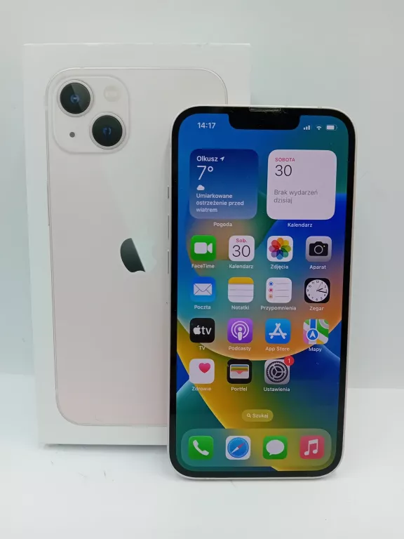 SMARTFON APPLE IPHONE 13 256 GB RÓŻOWY KONDYCJA BARTERII 94%